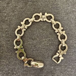 🔥 LIMITED TIME SALE 🔥 Salvatore Ferragamo Silver Chain Link Bracelet